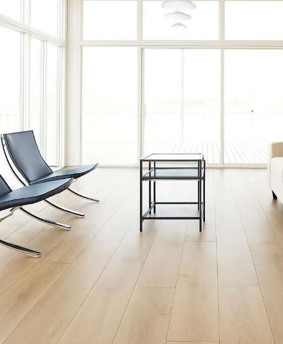 Barbers Flooring | Slider | Image showing a wooden floor in an office setting