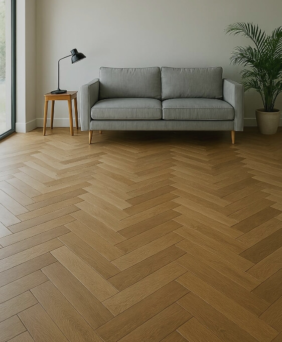 Barbers Flooring | Slider | Image showing a wooden floor in a living area